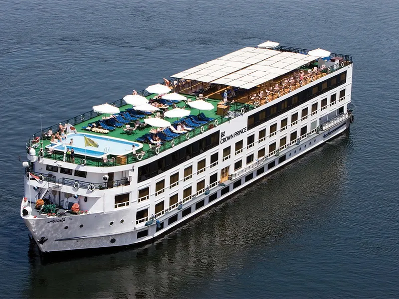 Exterior view of the JAZ Crown Prince Nile Cruise Nile cruise ship
